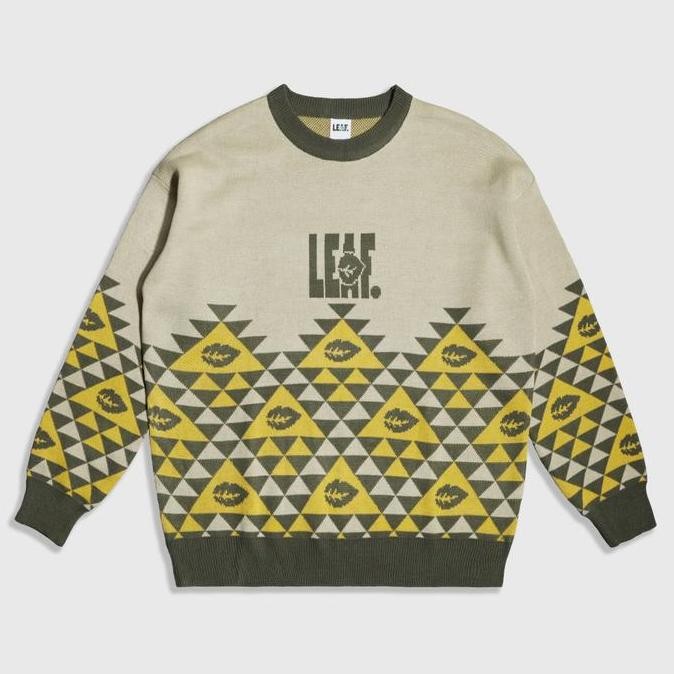 Leaf Magic Cream Knitwear Crewneck Co