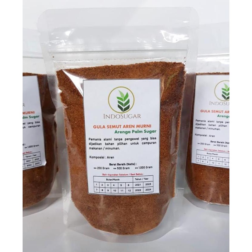 

JH8 Paket Grosir 1 Kg Gula Aren Semut Organik isi paket 4 x 250 gram