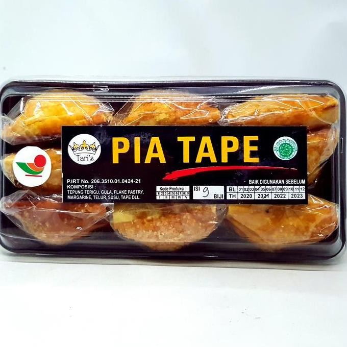 

\\\\\] TARI'S PIA TAPE ISI 9pcs | BAKPIA BAPIA CRISPY HALAL MUI KUE KERING