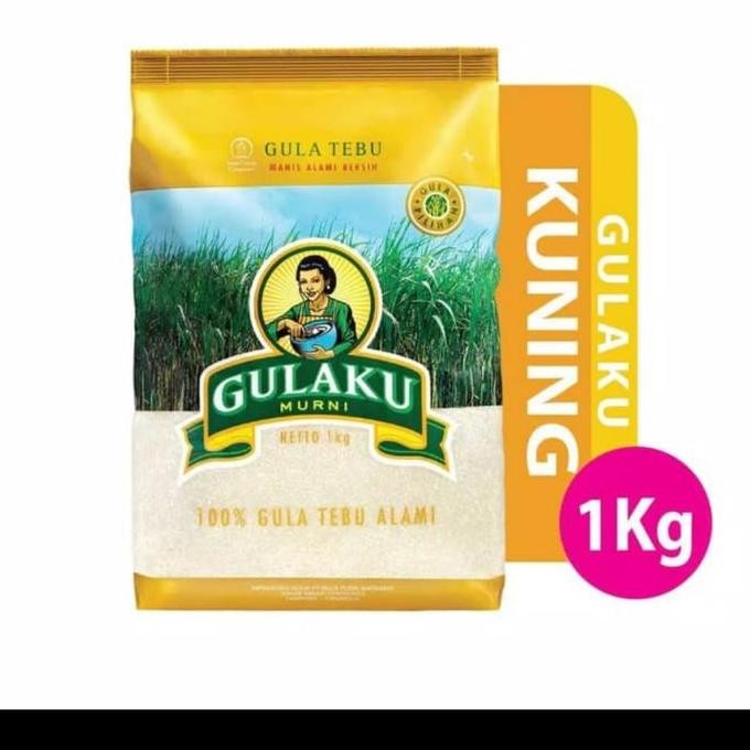 

JH8 GulaKu 1kg Gula Pasir Kuning Bungkus Kuning