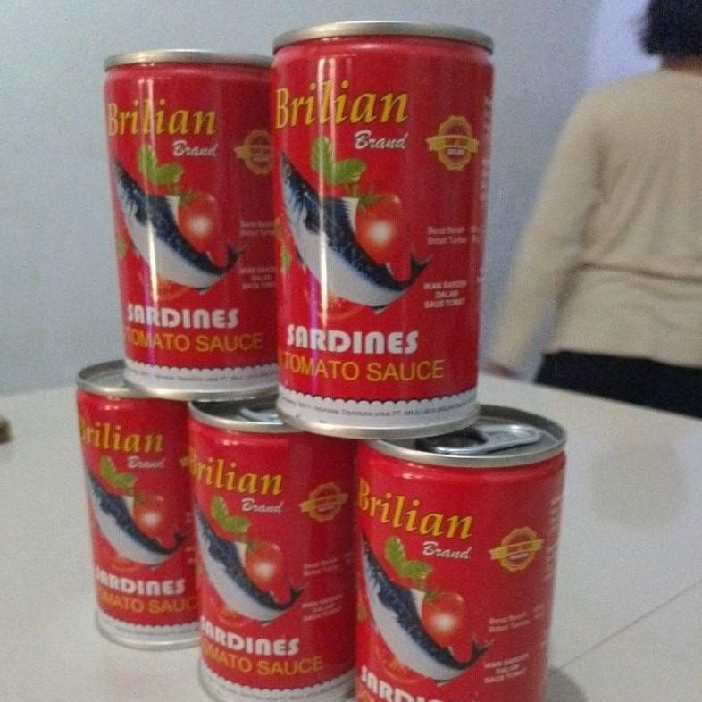 

TT60 Ez23 Sarden Brilian Saus Tomat 155 Gr Paket 5 Kaleng EXS 2028 Viral Viral