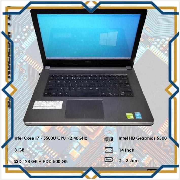 [ART] DELL INSPIRON 5458 - CORE I7 - GEN 5 TH - SUDAH SSD