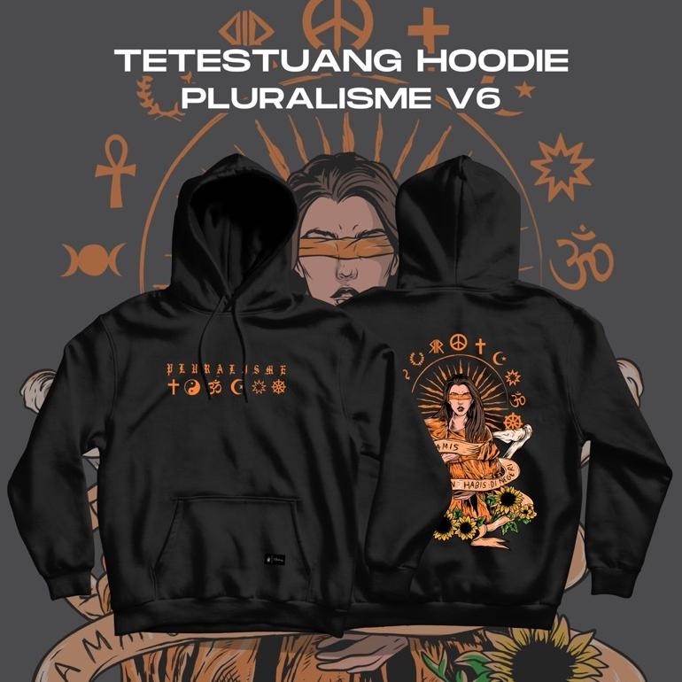 Promo Tetestuang Hoodie Pluralisme V6 Membunuh Baphomet Humanity Above Religion Hoodie Original Tete