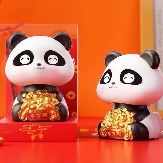 Pajangan Lucu Model Panda Pajangan Dashboard Mobil Model Panda Lucu Car Hiasan Terbaru