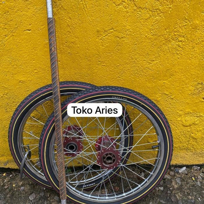 Roda Gerobak Velg Sepeda 20 - 1 Set Original Dan Terpercaya