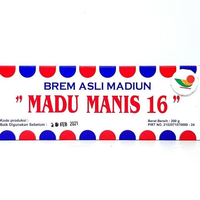 

Buruan beli] MADU MANIS 16 BREM ASLI MADIUN 200gr | KOTAK LEMBAR SARI TAPE KETAN