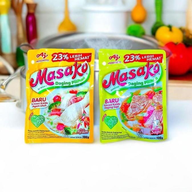 

JH8 [BELI BANYAK HARGA MURAH] Kaldu Asli Gurih Alami : Bumbu Penyedap MASAKO 100 Gram Bisa Masuk Semua Medan Pertempuran Dapur Masakan Jadi Enak Ngangenin