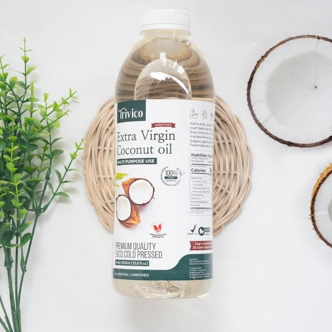 

JH8 TRIVCO EXTRA VIRGIN COCONUT OIL | MINYAK KELAPA 1 LITER