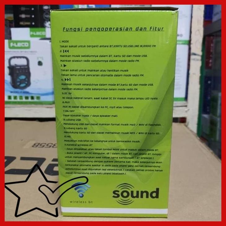 [TKR] SPEAKER BLUETOOTH MULTIMEDIA FLECO F 6121 +MIC