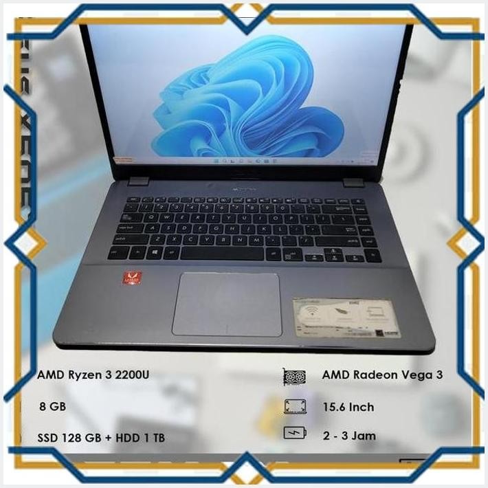 [ART] ASUS X505ZA - RYZEN 3 - RAM 8 GB - SUDAH SSD