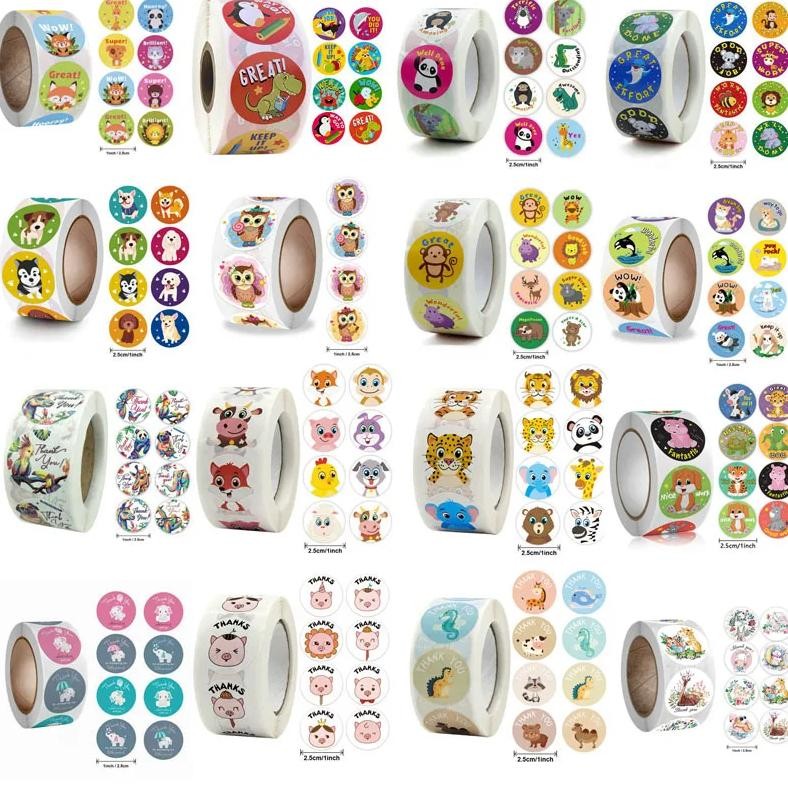 

New 2025 Reward Sticker Cute Cartoon Stickers For Children Holiday Gift Decoration Diy Decorative Sealant Band-Aids 50Pcs