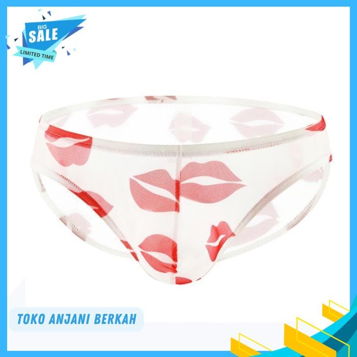 TRANSPARENT MEN BRIEF PRIA CELANA DALAM TRANSPARAN PRIA WHITE XKW / TRANSPARENT MEN BRIEF PRIA CELAN