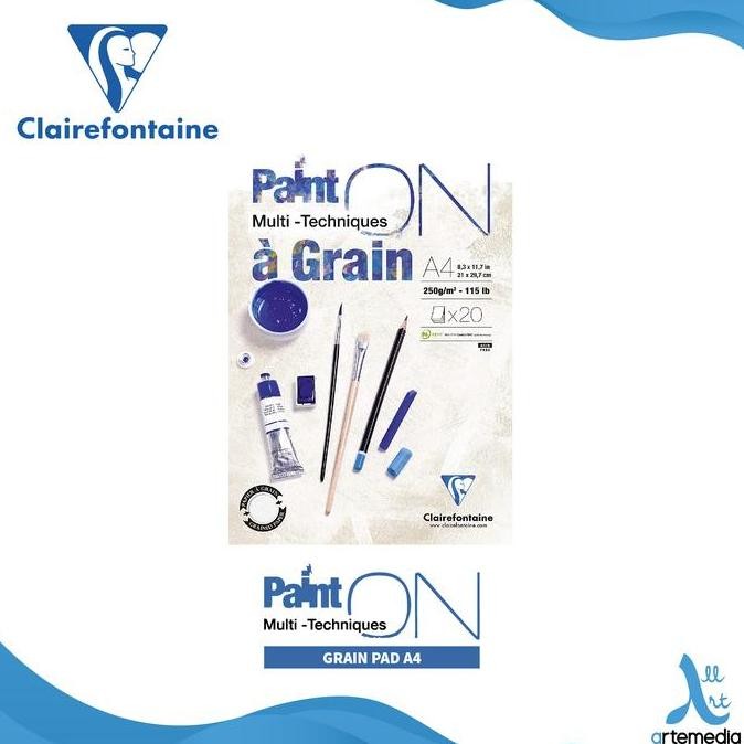

Sale Kertas Gambar Clairefontaine Paint On A4 A Grain Multi Techniques Pad