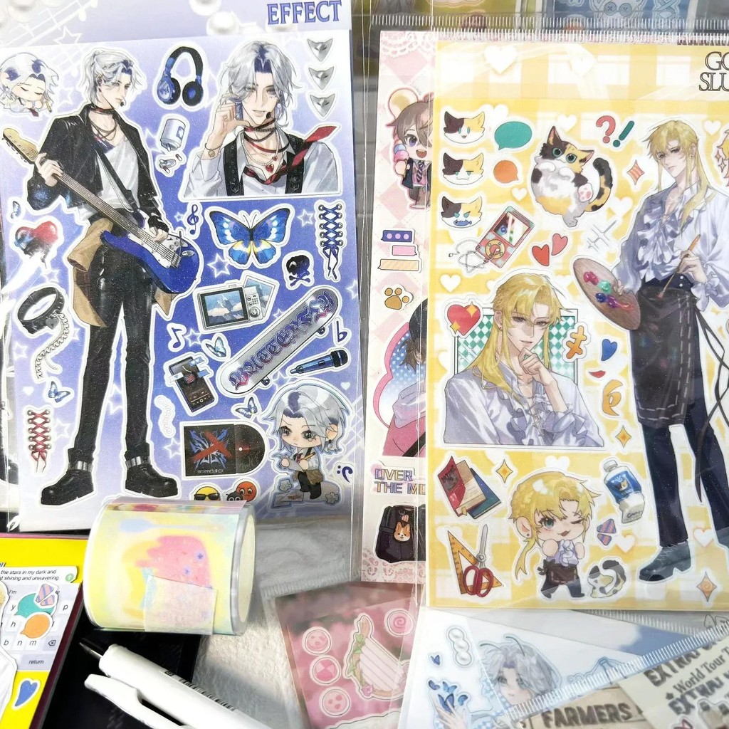 

1 Pcs Cute Anime Man Sticker Cartoon Cool Character Deco Scrapbook Diy Material Decoration Stationery Stickers