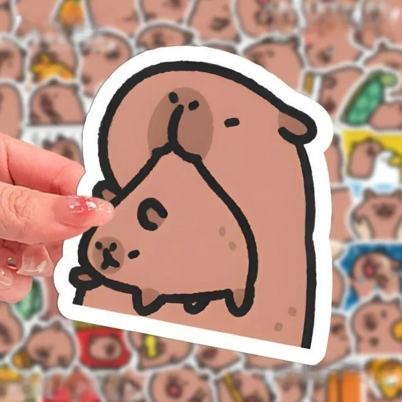 

10/30/50Pcs Cartoon Cute Capibala Capybara Stickers