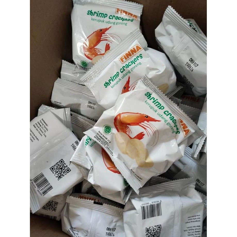 

JH8 Kerupuk Finna Garuda Murah isi 30 pcs Halal Asin Gurih Rasa Udang Organik Camilan Food Snacks Cemilan Kripik Kering Makanan