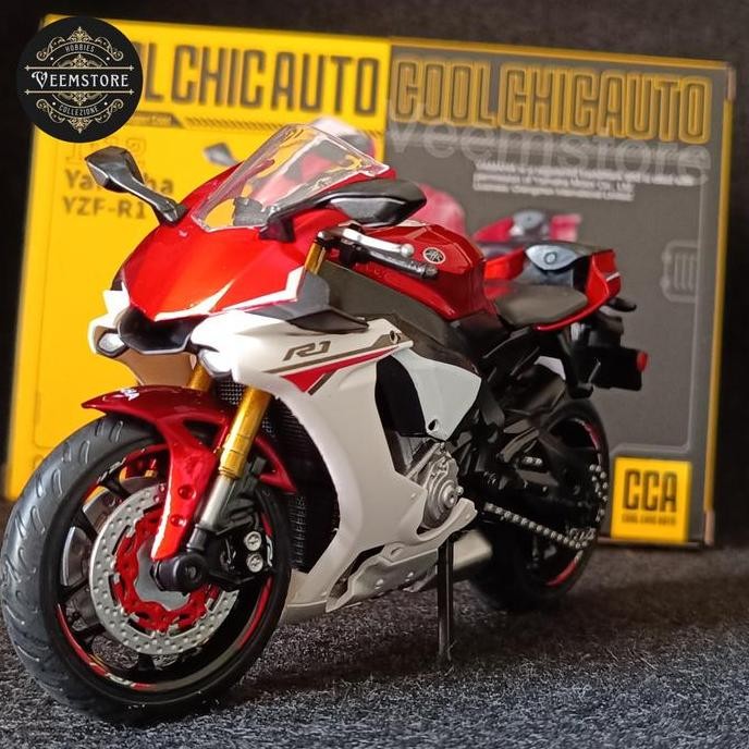 Die Cast 1:12 Yamaha YZF-R1 [CCA] Red White