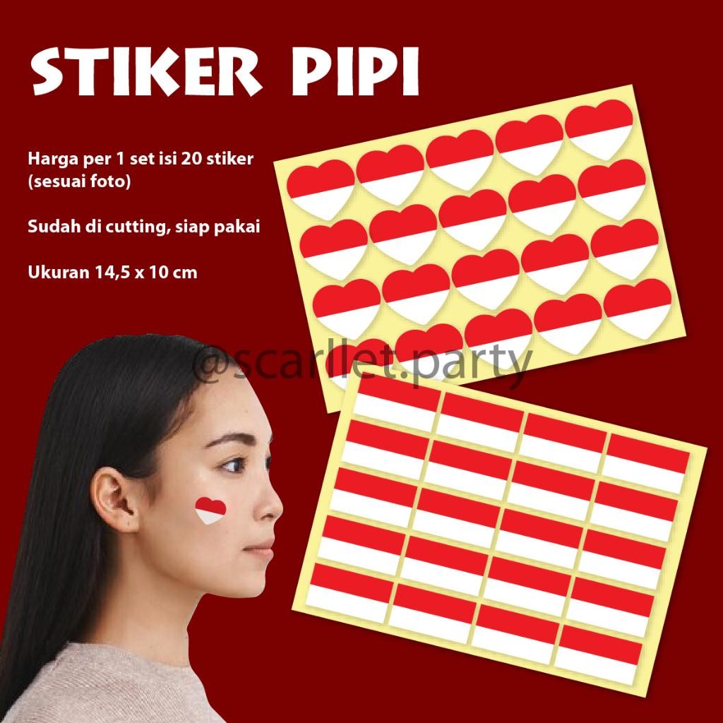 

STIKER PIPI BENDERA INDONESIA AGUSTUSAN 17 AGUSTUSAN DEKORASI HIASAN KEMERDEKAAN RI TEMPELAN LABEL PIPI STIKER PIPI STIKER SUPORTER BOLA