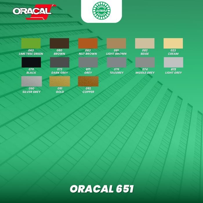 Sticker Oracal 651-070 Black / Hitam (Glossy/Matte)