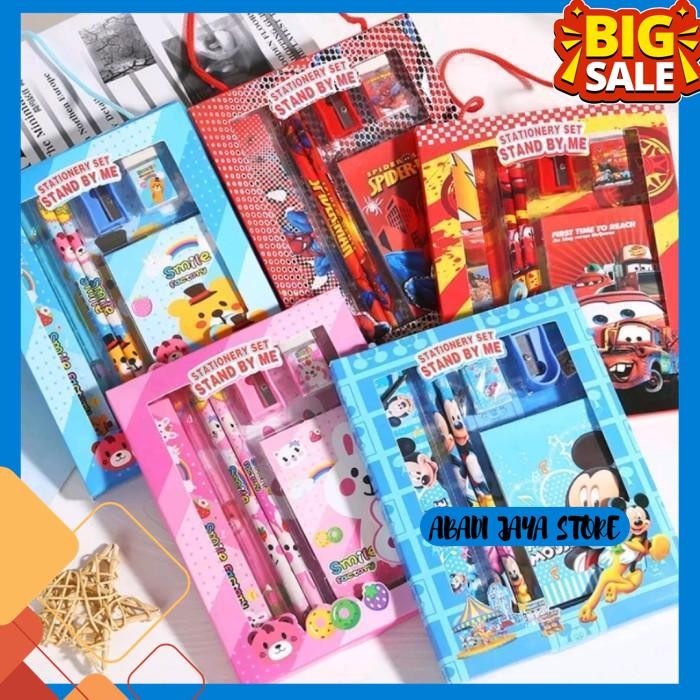 

ALAT TULIS 6IN1 NOTES STATIONERY SET PERALATAN MENULIS KTER EKSLUSIF
