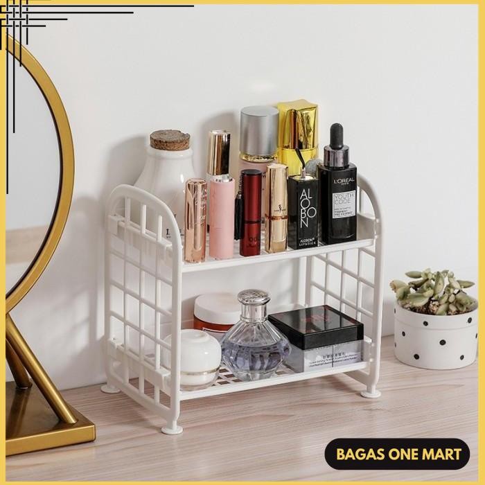 

RAK MINI MEJA 2 SUSUN TINGKAT KECIL KERJA KANTOR STASIONERY KOSMETIK BEST SELLER