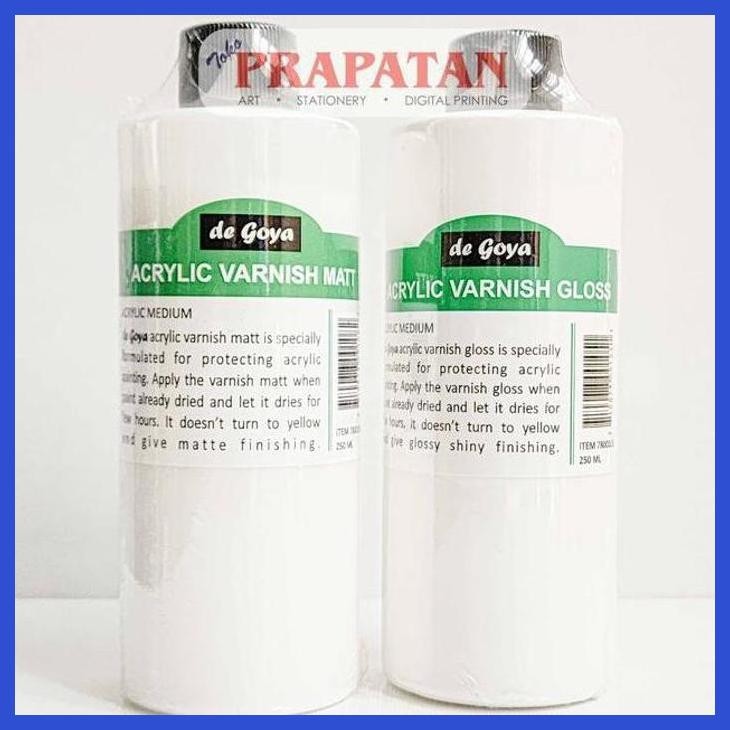 

( SEKOLAH / LUKIS ) COD DE GOYA ACRYLIC VARNISH 250ML | VARNISH CAT AKRILIK (SENI / MENGGAMBAR / ART / KERAJINAN ) SIAP KIRIM