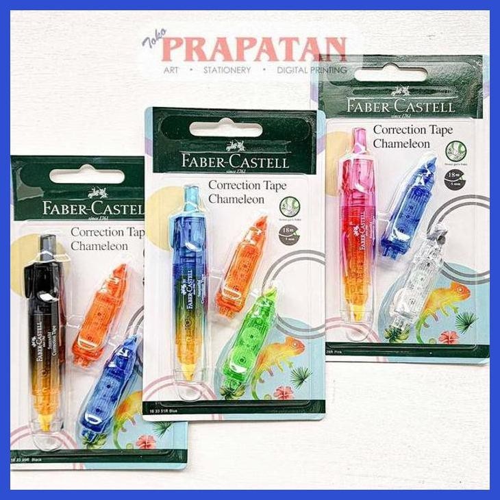 

( SEKOLAH / LUKIS ) SALE FABER CASTELL CHAMELEON CORRECTION TAPE | TIP EX KERTAS (SENI / MENGGAMBAR / ART / KERAJINAN ) GOOD QUALITY