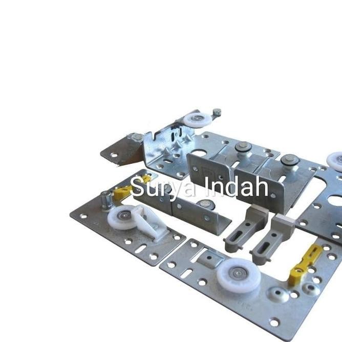 Rel Sliding H-Tech Roda Sliding Gantung 2 Pintu