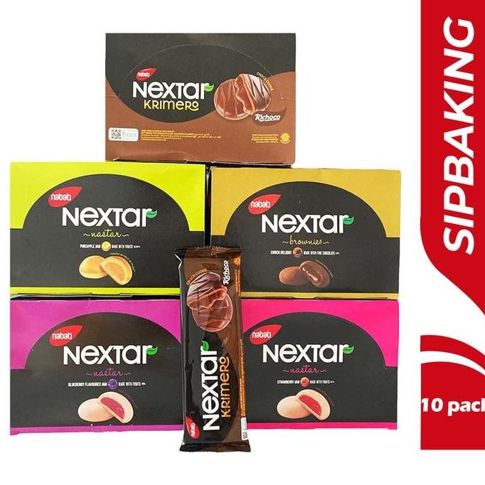 

Biskuit Nextar Nabati Brownies Cokelat Nanas Strawberry Krimero Blueberry
