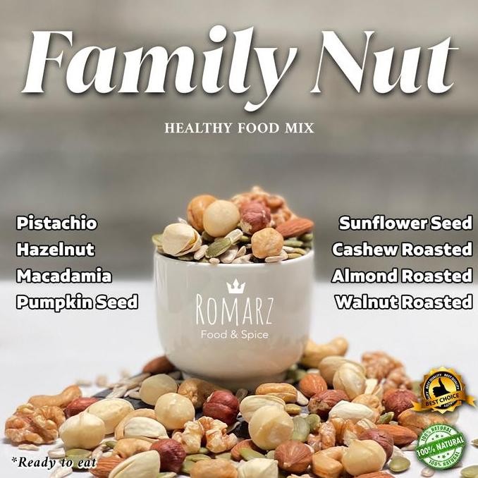 

HEALTHY FOOD MIX 100% ORIGINAL | FAMILY NUT PREMIUM