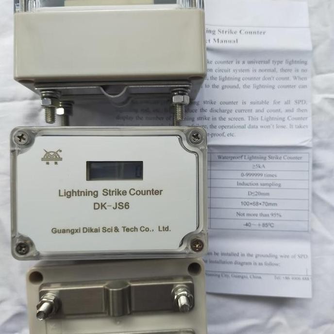 Lightning Strike Counter Dk-Js6 / Penghitung Sambaran Petir Digital