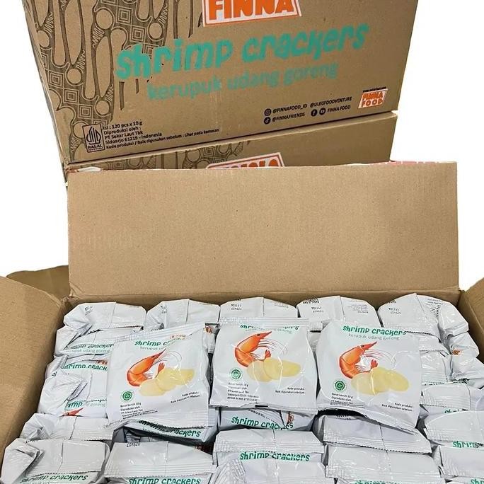 

Dapat 30pcs krupuk finna goreng siap makan Food Snack Makanan Kerupuk Cemilan
