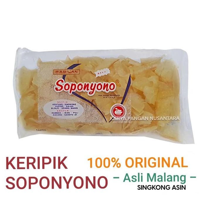 

KERIPIK SINGKONG ASIN SOPONYONO ORIGINAL KRIPIK SINGKONG ASIN SNACK SINGKONG ASIN ASLI MALANG FOOD SNACKS CEMILAN MAKANAN