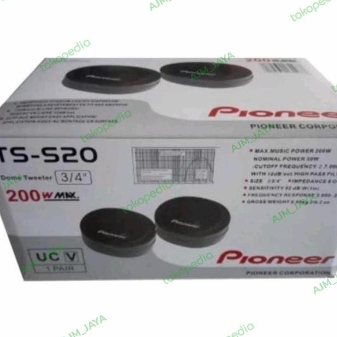 Tweeter Pioneer/Pioneer Ts-S20/Dome Tweeter Pioneer Kualitas Terbaik Harga Termurah