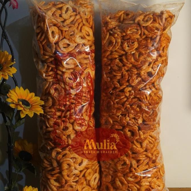 

Kerupuk Ring Udang 800gram / Stik ring jumbo food snack