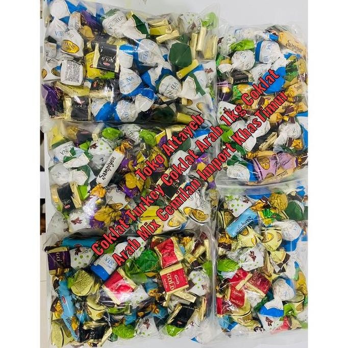 

Coklat Turkey Mix Cokelat Arab Premium 500gr Mix Rasa Enak Pasti Lumer Bergizi chocolate Truffle Arpi Doriva Deluxe Turki food snacks
