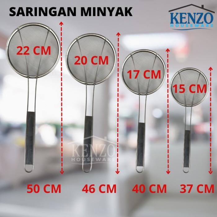 SARINGAN MINYAK STAINLESS HALUS TIRISAN MINYAK GORENGAN 20CM