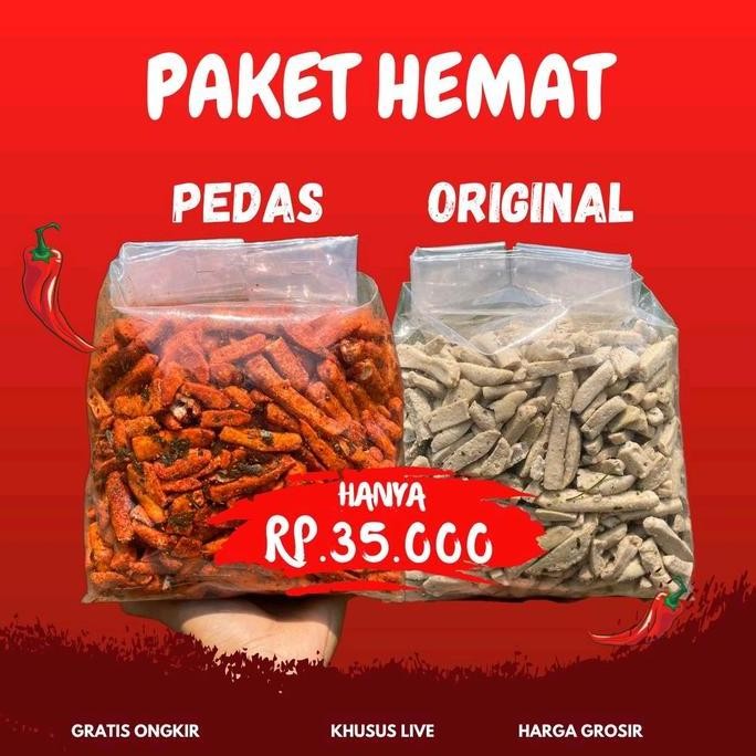 

1KG PAKET BUNDLING BASRENG PEDAS DAUN JERUK ORIGINAL