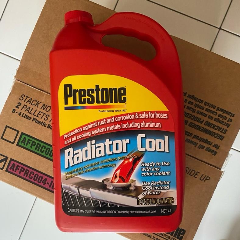 Air Radiator Motor Mobil Prestone 4L / Prestone Radiator Coolant AST