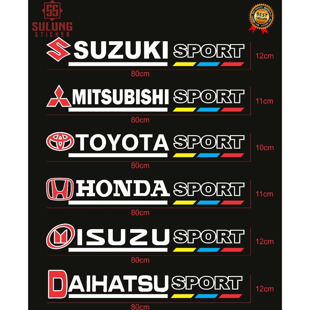 Stiker Kaca Depan Mobil Variasi Suzuki Dan Varian Motif Lainnya Cutting Sticker Termurah AST