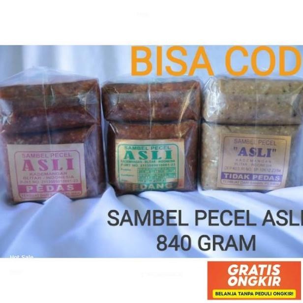 

Sambel Pecel Asli Blitar 840 Gram Ready Stok