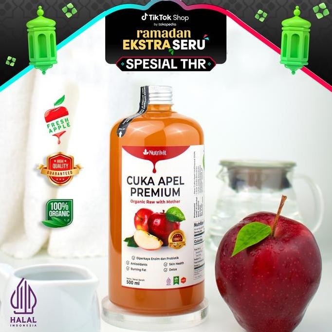 

JH8 Cuka Apel Nutrivit With Mother 500ml Original