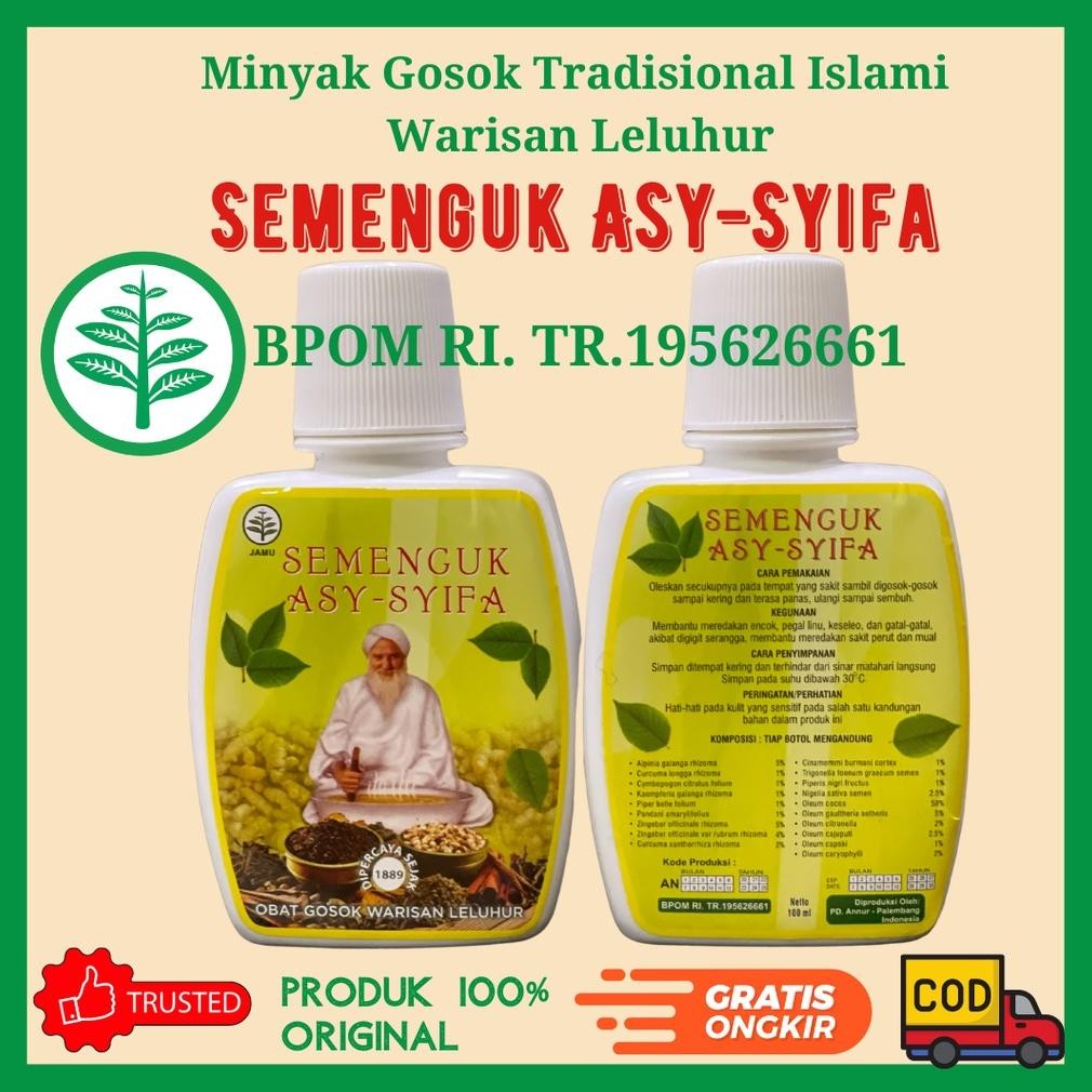 Oil Minyak Pijat Semenguk ASY-SYIFA Minyak Gosok Islami Warisan Leluhur