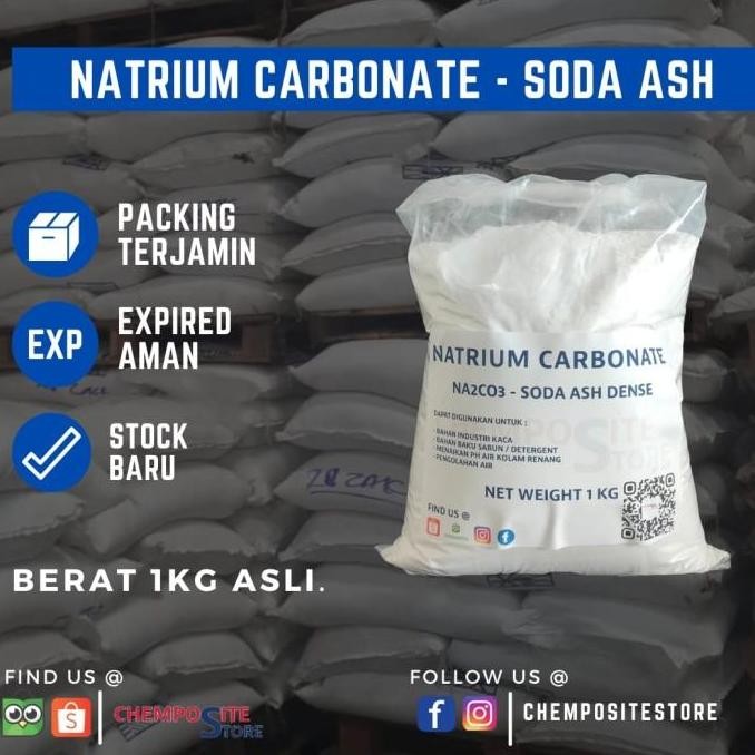 

[Expert] soda ash dense - sodium carbonate - washing soda natrium karbonat 1 KG