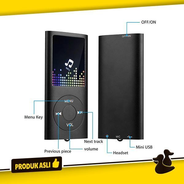 Dap Portable Audio Player Mp3 Player Mini Digital Lcd Fm Radio Original Dan Terpercaya