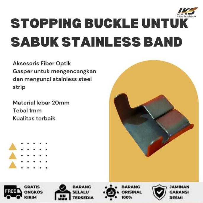 

*****] Stopping Buckle untuk Gesper Sabuk Stainless Band Aksesoris Tiang