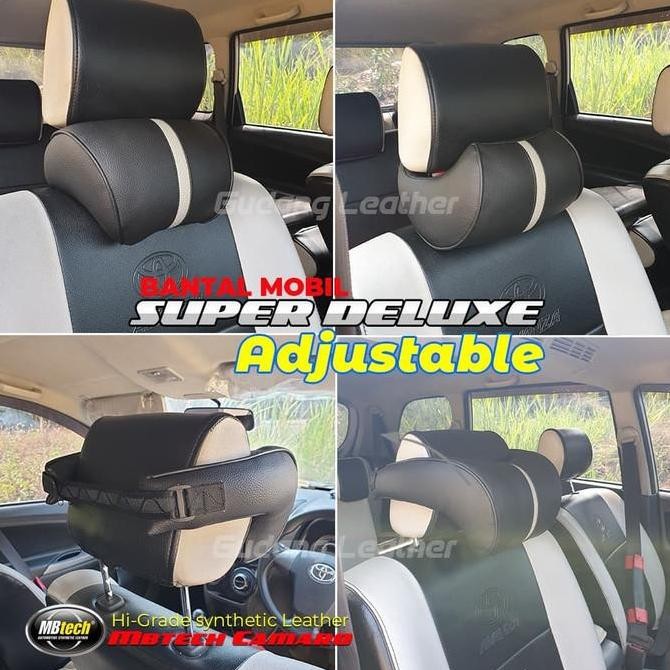 Bantal Leher Kepala Kulit MBTECH Jok Kursi Mobil Datsun GO Premium PROMO