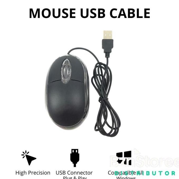 ```````] Mouse Kabel USB Optical /Mouse Laptop Komputer Kabel Termurah /Mouse Kabel USB Optical /Mou