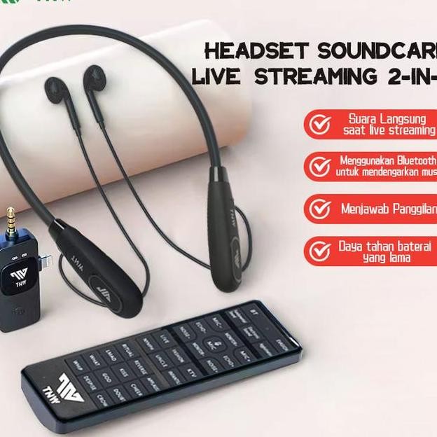 Tnw S20 Sound Card Microphone Microphone 2In1 Wireless Clip On Mic Dan Soundcard Mic Audio Mixer Unt