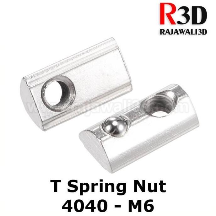 Up T Nut M6 Tee Nut T Spring Nut 40-M6 Aluminium Profile 4040 Terlaris